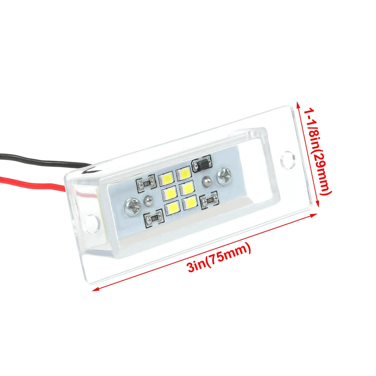 LED Roll Pan License Plate Light for Silverado GMC Sierra (2007–2013)