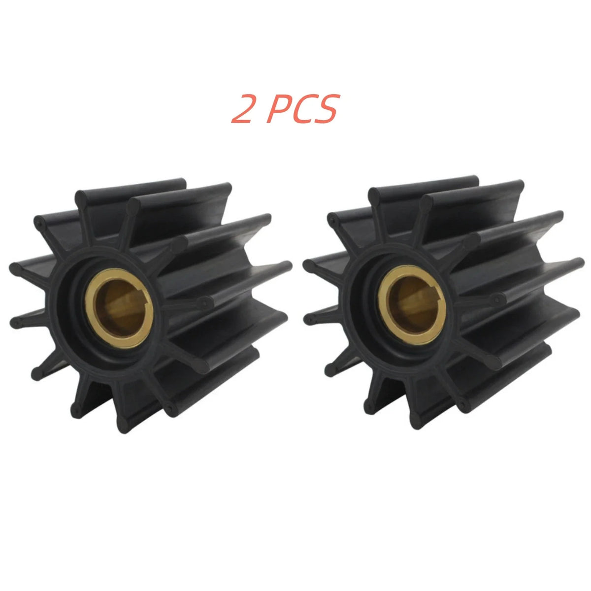 Set of 2 Flexible Raw Water Pump Impellers for Caterpillar 3208, 3116, 3126