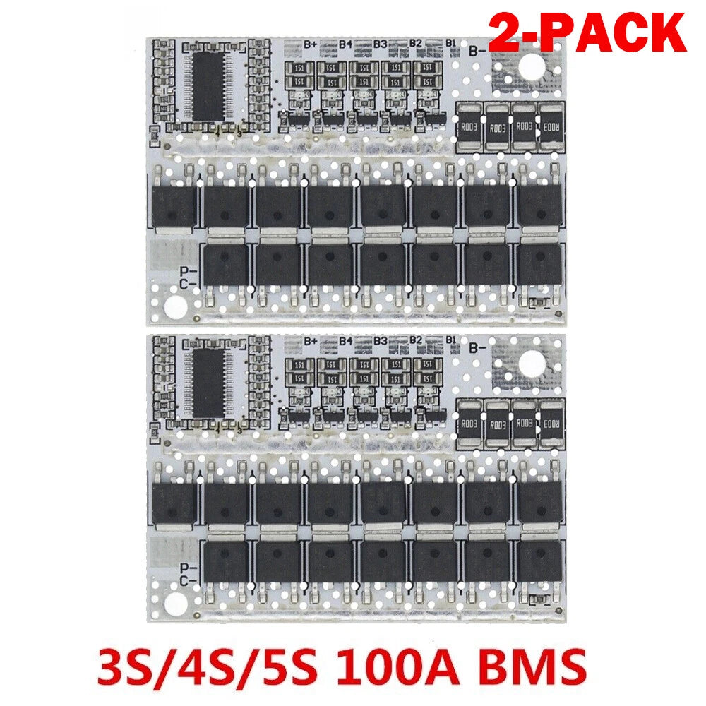 2X 100A 12V BMS Li-ion LMO Battery Protection Circuit Board for