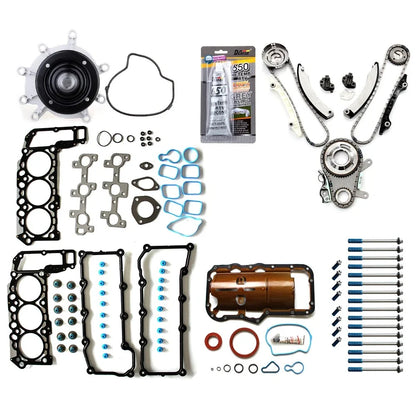 Full Gasket Set with Bolts & Timing Chain Kit for Jeep Liberty (2002–2003)