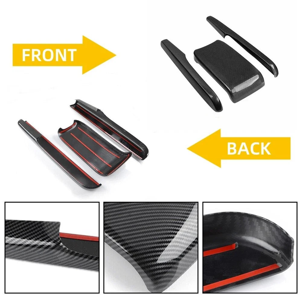 Armrest Box Cover Center Console for Honda Civic (2016–2021) Carbon Fiber Style