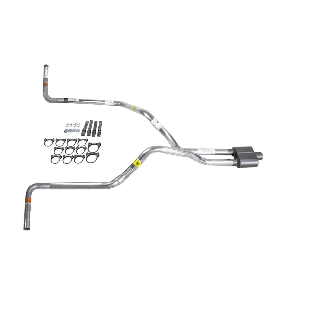 Dual Exhaust 2.5" Pipe & 1 Chamber Muffler for Ram (1994–2001)