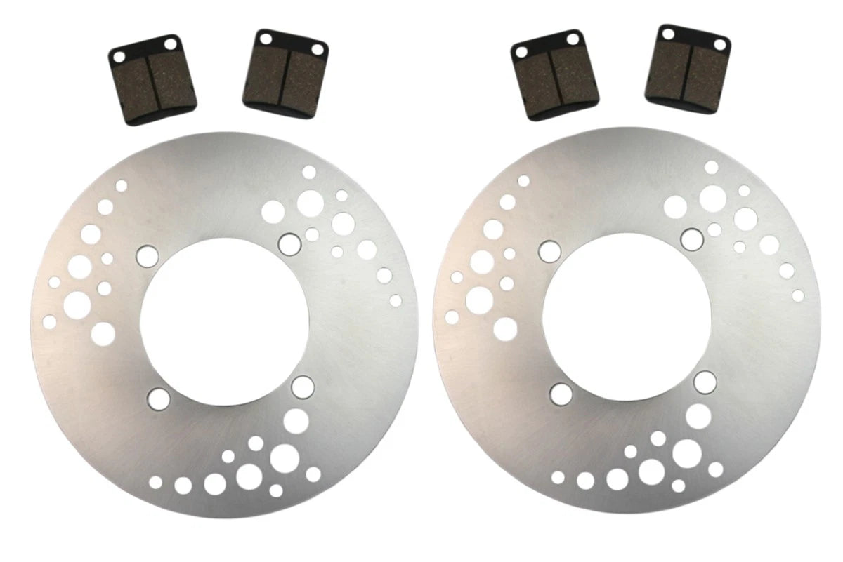 2 Front Brake Rotors & Semi-Metallic Pads for Yamaha Wolverine 350 (2006–2009) FS-2003, FS-414c