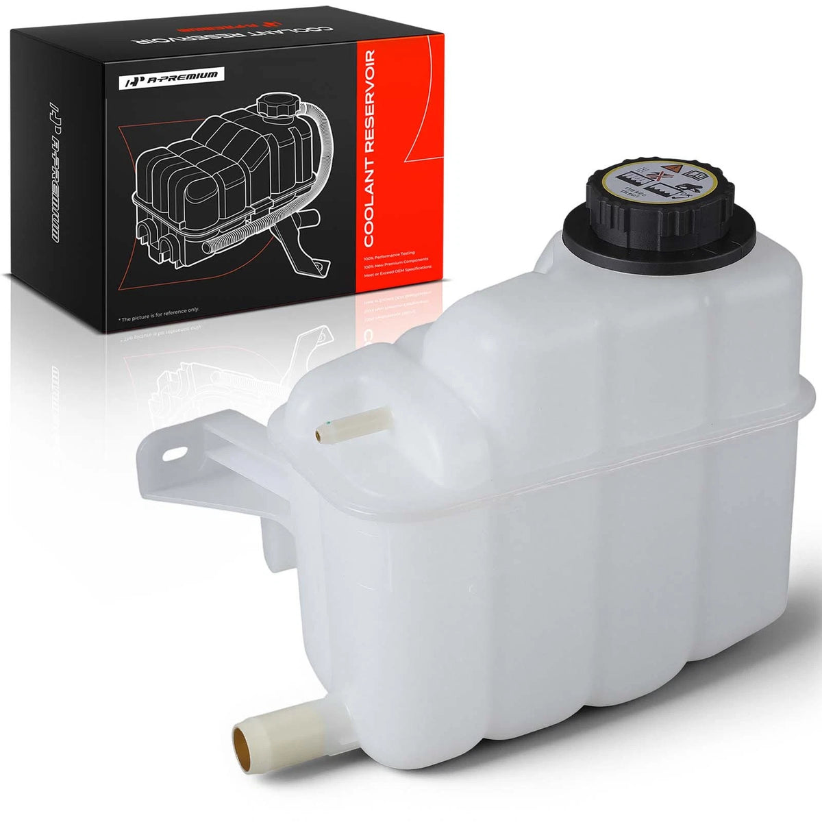 Front Engine Coolant Reservoir Tank for Ford Taurus (2000–2007) 1F1Z8A080AA, 1F1E8A080AA, 9C3Z8101B, F6DZ8100A, 603-203