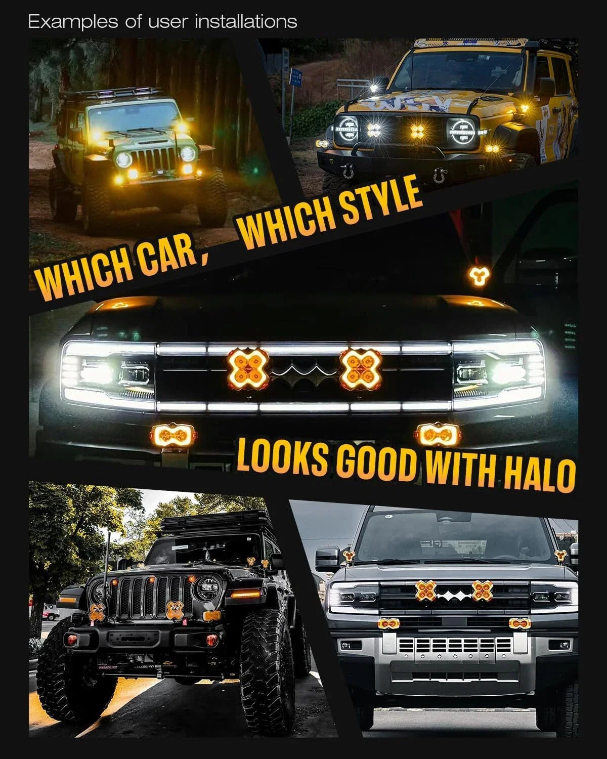 3'' LED Work Light Spot Pod for Jeep SUV Truck Pickup (2010–2023)