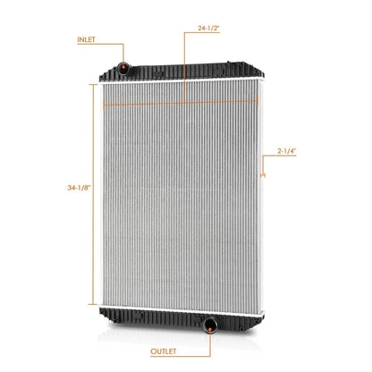 Aluminum 2-Row Cooling Radiator for Sterling Truck Acterra 6500 7500 8500 (2001–2005)