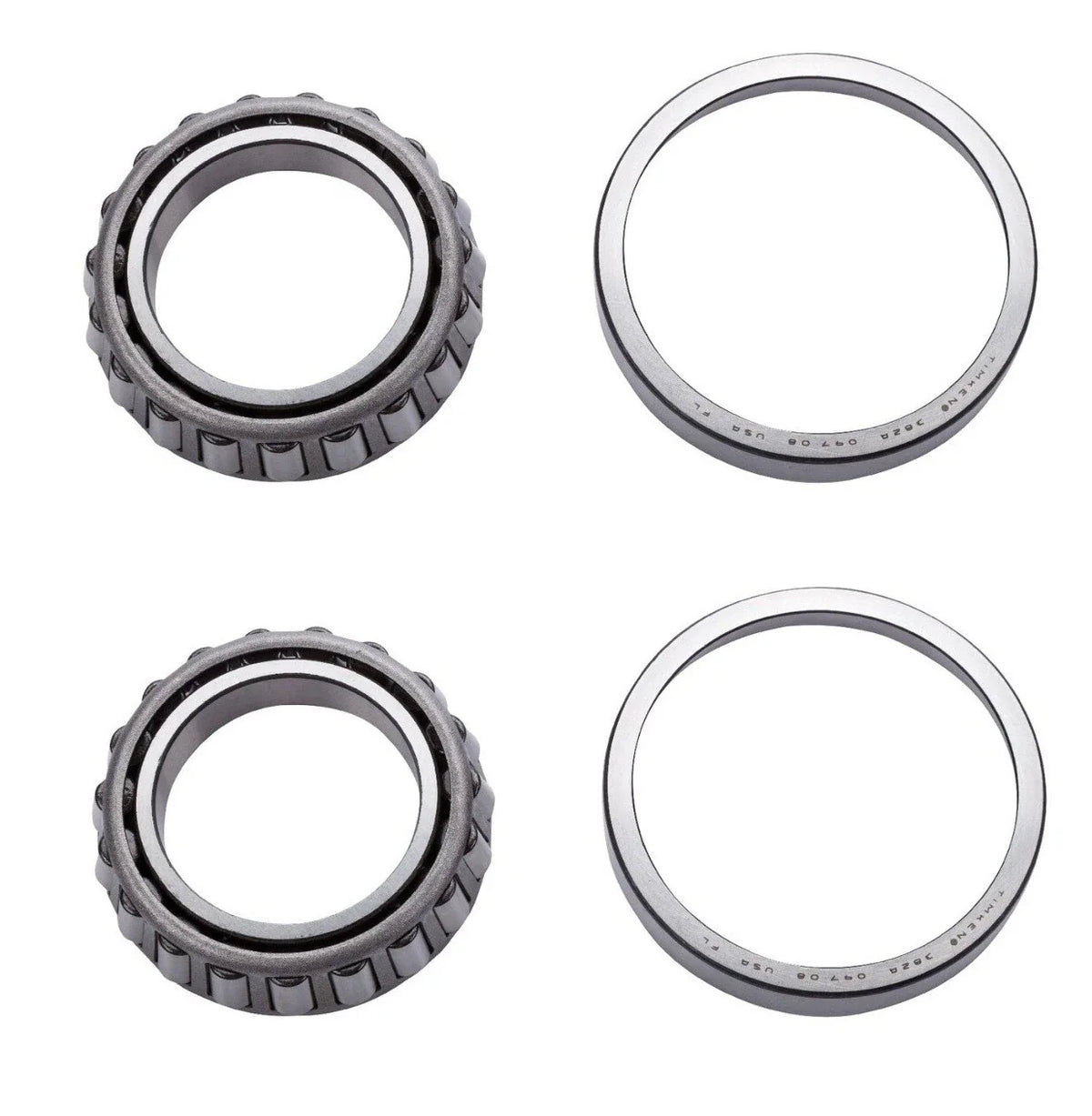 Set of 2 Rear Inner Wheel Bearings for Chevy C20, GMC Yukon XL 2500