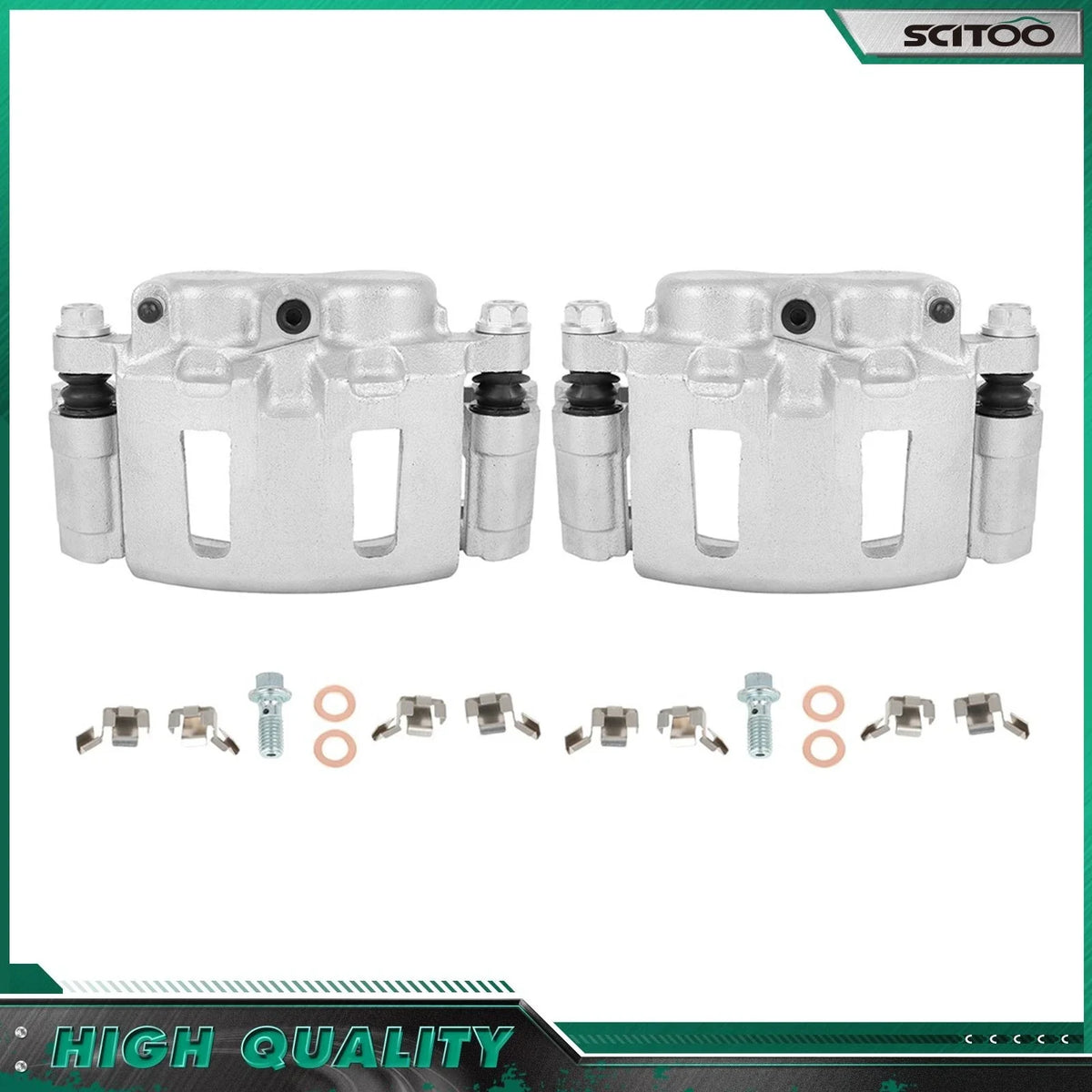 Set of 2 Front Left & Right Brake Calipers w/ Bracket for Chevrolet Blazer S10 (1998–2005)