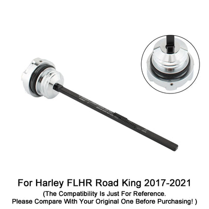 Oil Dipstick Tank Cap Plug for Harley Road Electra Street Glide Road King (2017–2021)