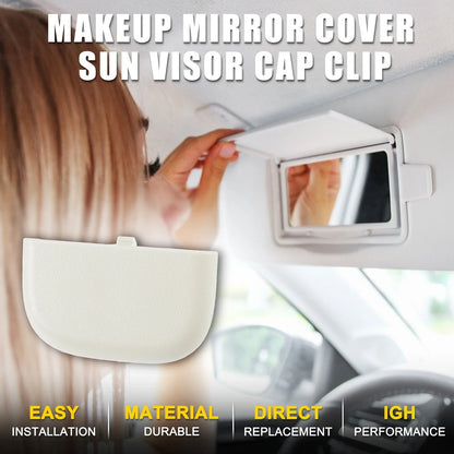 Set of 1 Makeup Mirror Cover Sun Visor Cap Clip for Ford Edge (2015–2023)