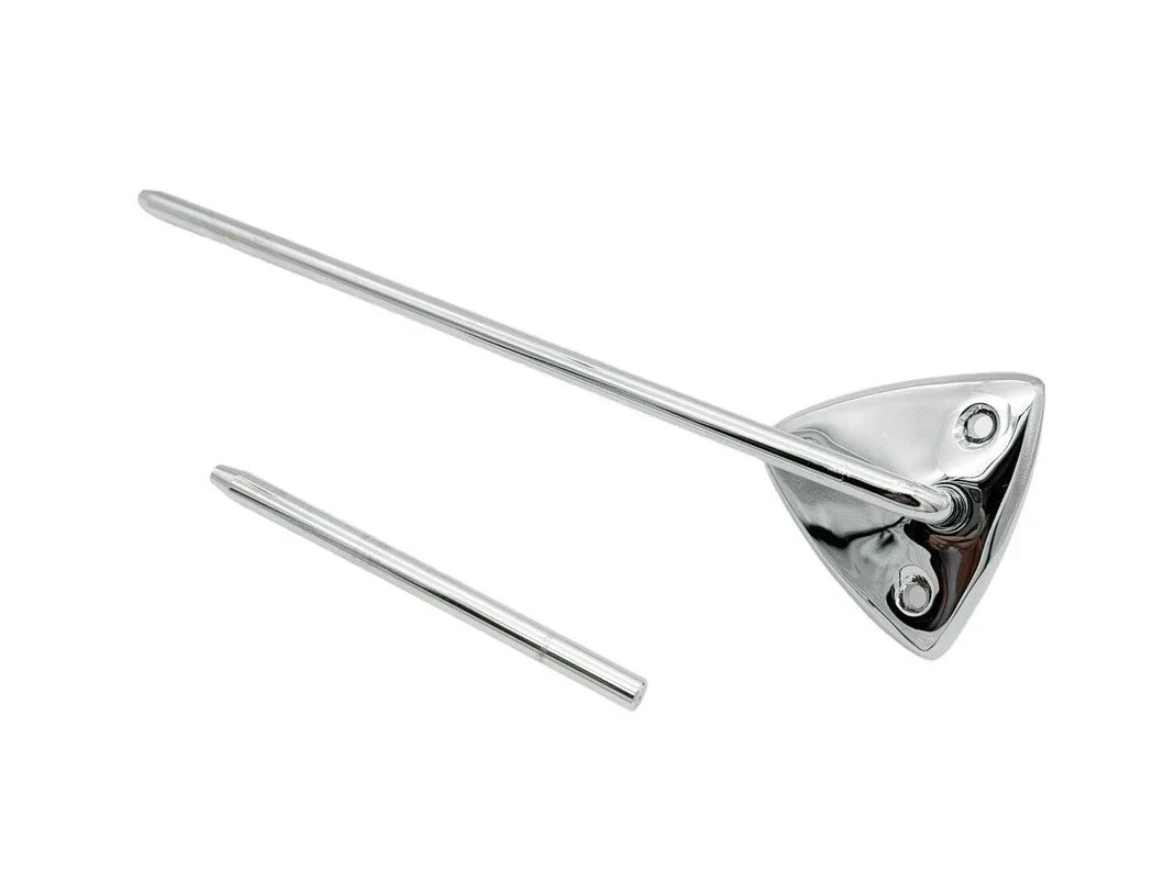 Chrome Interior Sun Visor Brackets Replacement Pair for 1967–1970 Mustang Coupe