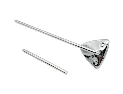 Chrome Interior Sun Visor Brackets Replacement Pair for 1967–1970 Mustang Coupe
