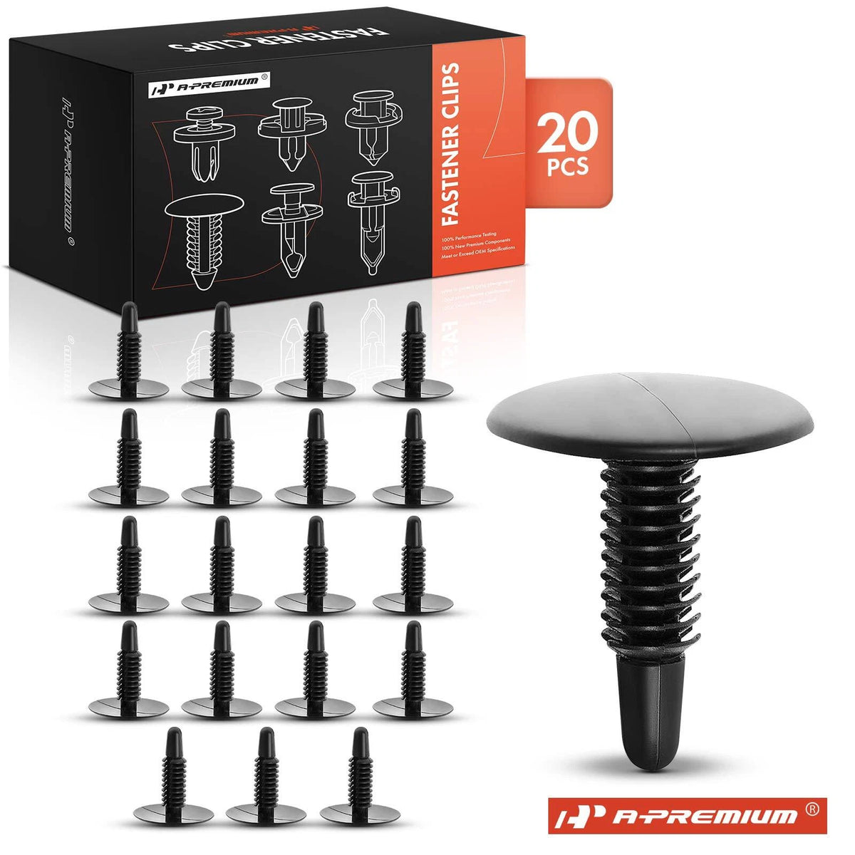 20Pcs Nylon Trim Panel Retainer Clips for Ford Crown (388930S, 12909)