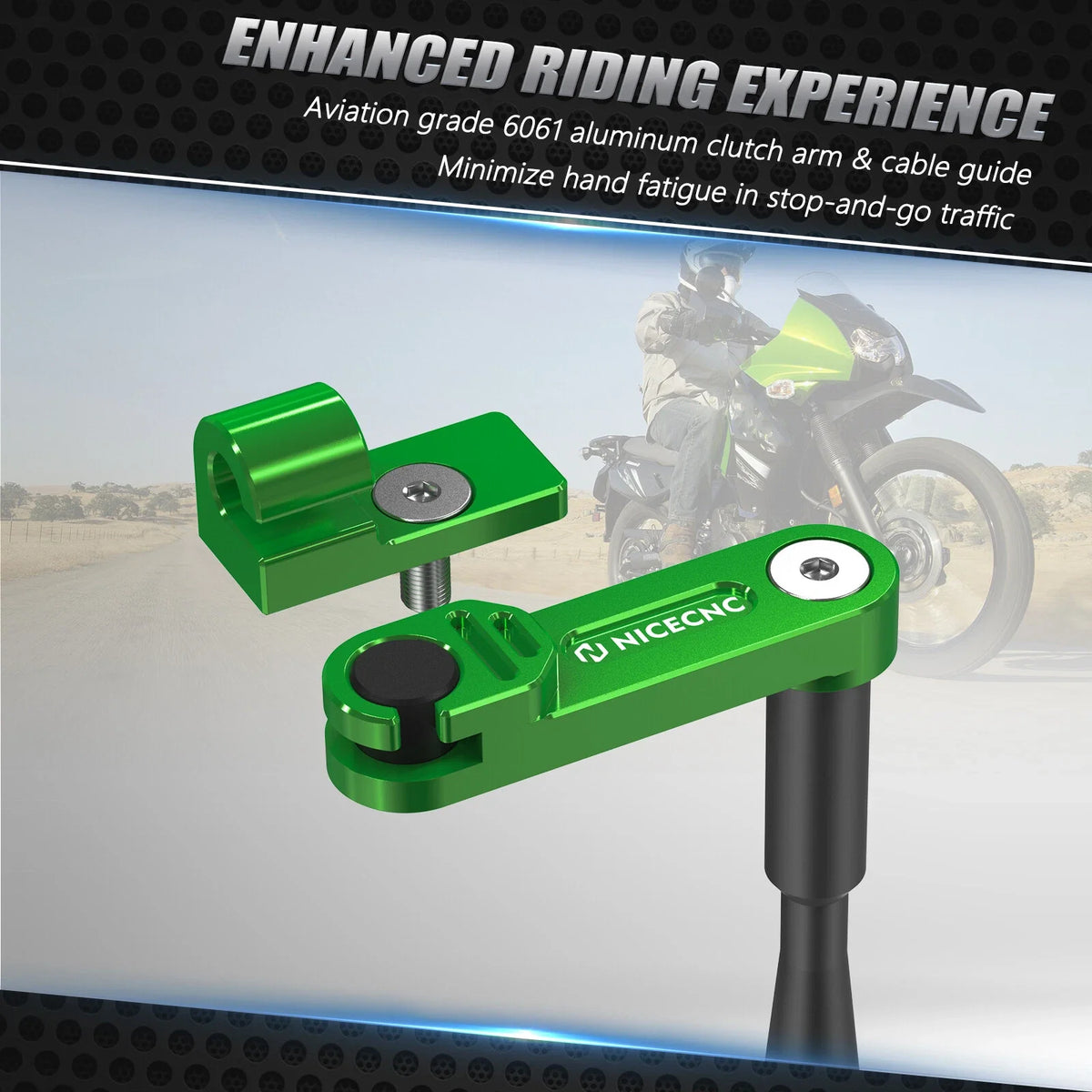 Clutch Arm Extension Lever for Kawasaki KLR650 (2011–2018)