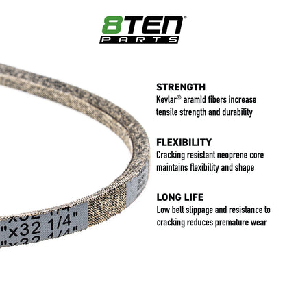 8TEN Kevlar Belt for AYP 5266A89 5255A59 (137078, 146527, 532137078)