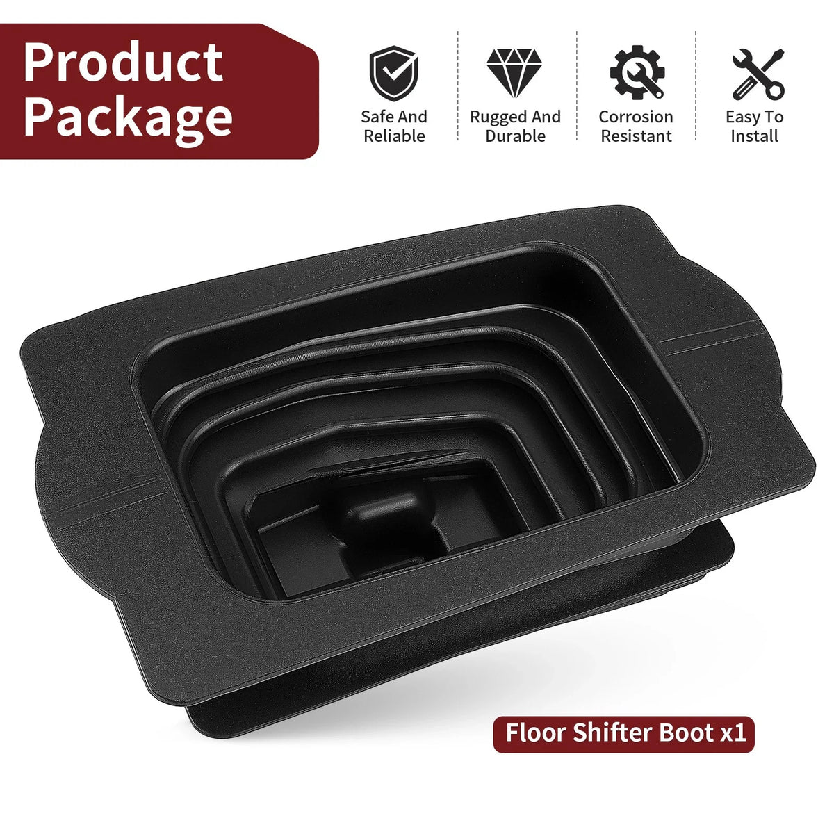 Floor Shifter Boot 5415700 for Polaris RZR XP Turbo (2016–2021) / Turbo S (2020–2021)