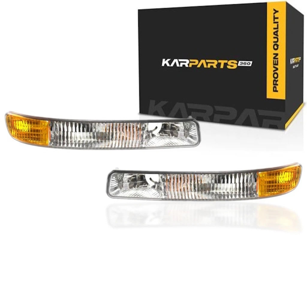 Set of 2 Park Lights for GMC Sierra 1500 (1999–2006) GM25201, PLX-M0-12-5104-01-9