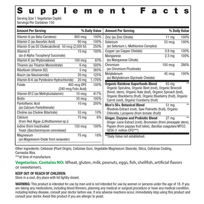 Rainbow Light Mens Multivitamin One for Men (50 Count)