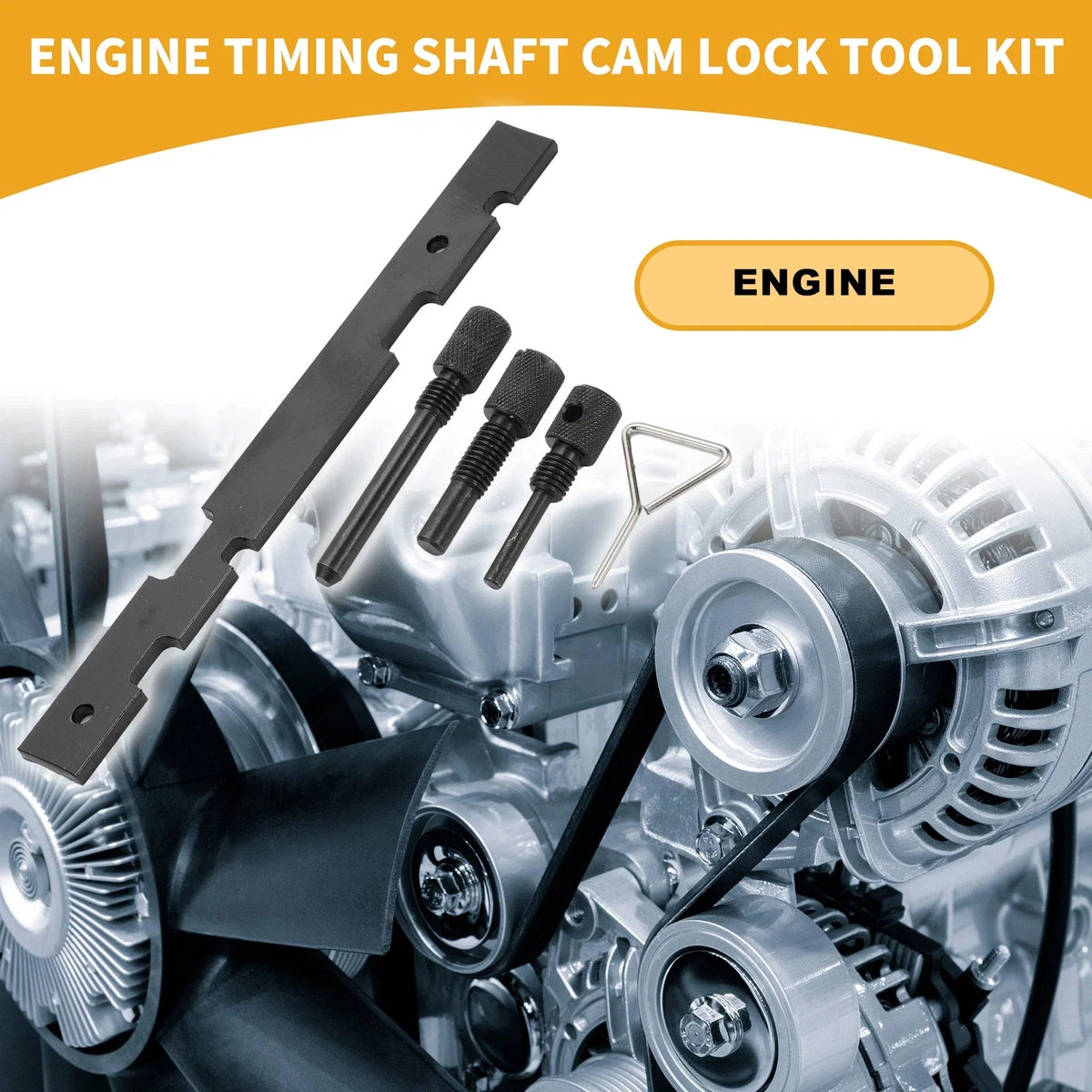 Engine Timing Shaft Cam Lock Tool Kit for Ford Fiesta (2011–2019)