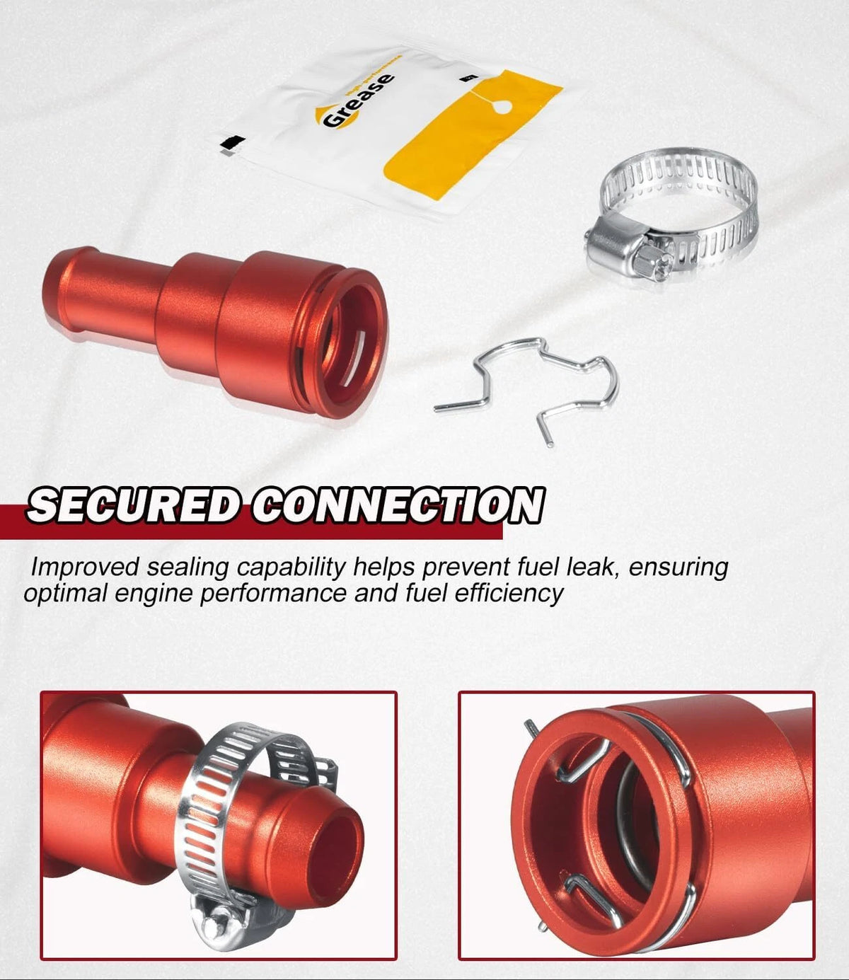 Aluminum HVAC Heater Hose Connector for Cadillac Escalade (For00815)