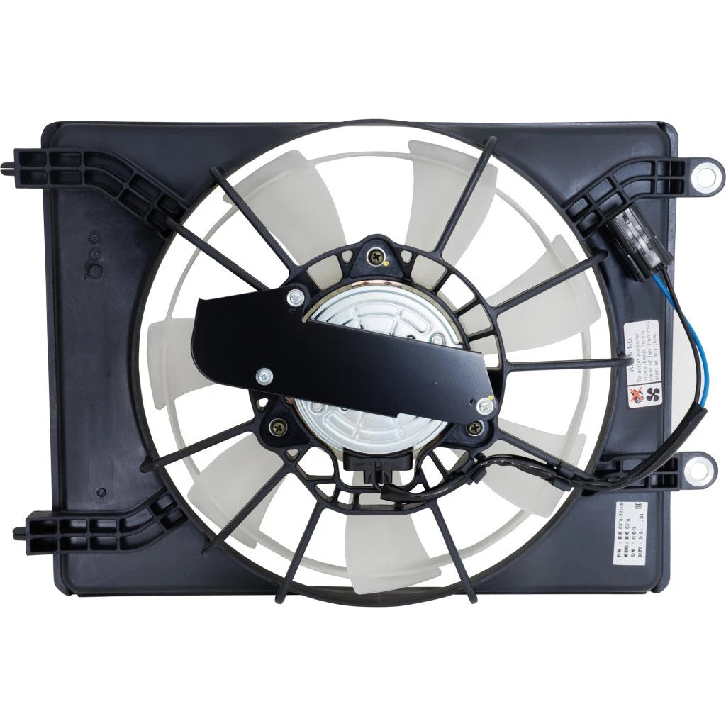 A/C Condenser Fan Assembly for Acura ILX (2016–2022) LLX-AC3113120-CL360A70, AC3113120