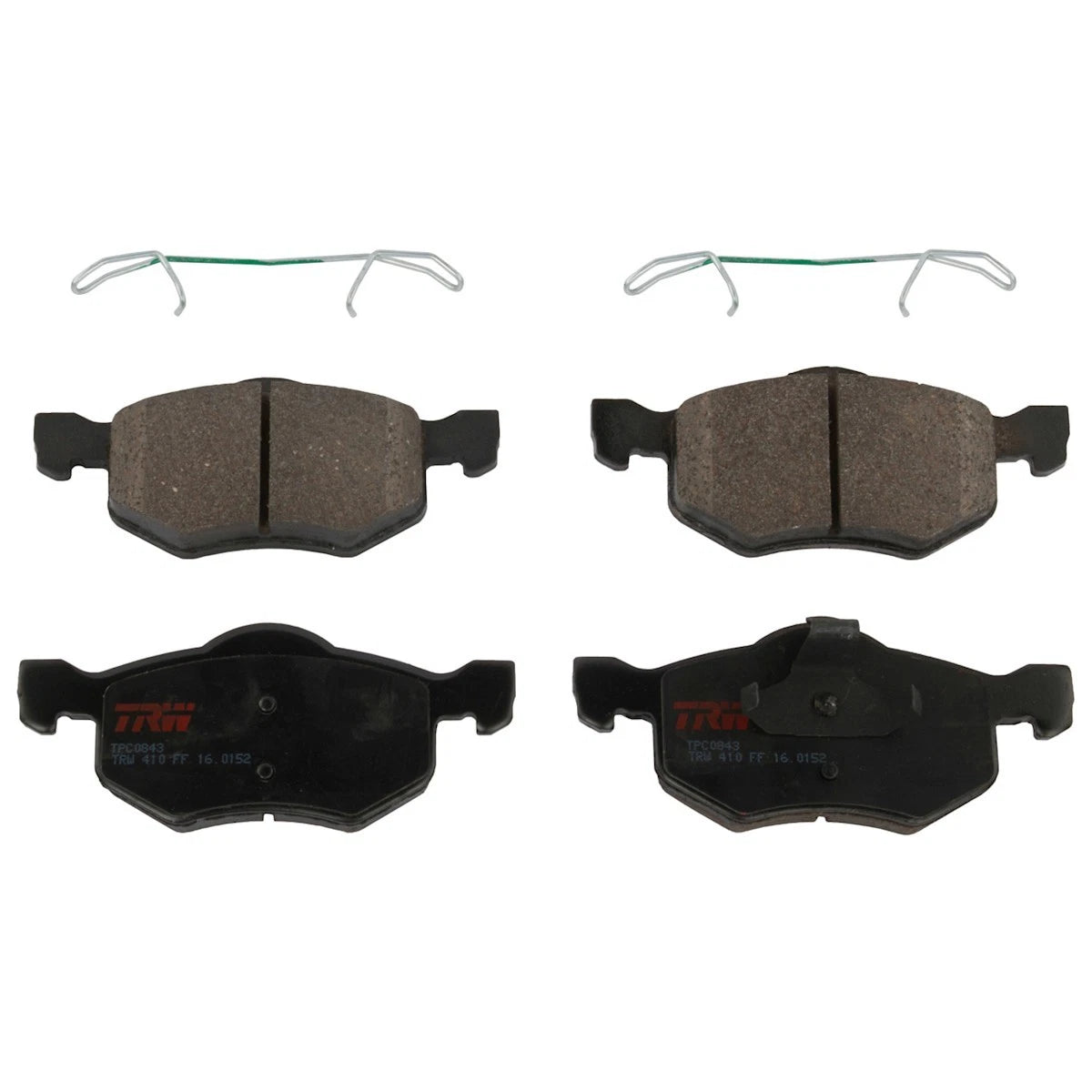 2X Brake Pad Set Front for Ford Escape Mercury Mariner (2001–2007) TXC0843, JSTPSSCP843, EHT843H, EC253323ZD