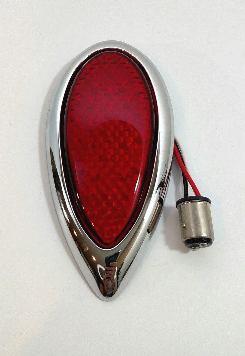 LED Tail Light with Chrome Bezel and Gasket for 1938–1939 Ford