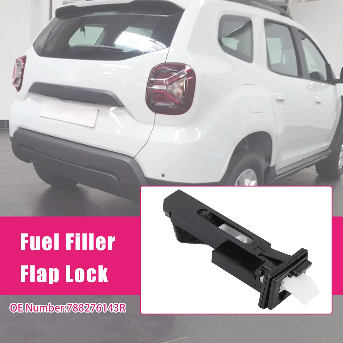Fuel Filler Flap Lock 788276143R for Dacia Duster, Logan II, Renault Captur (2013–2018)