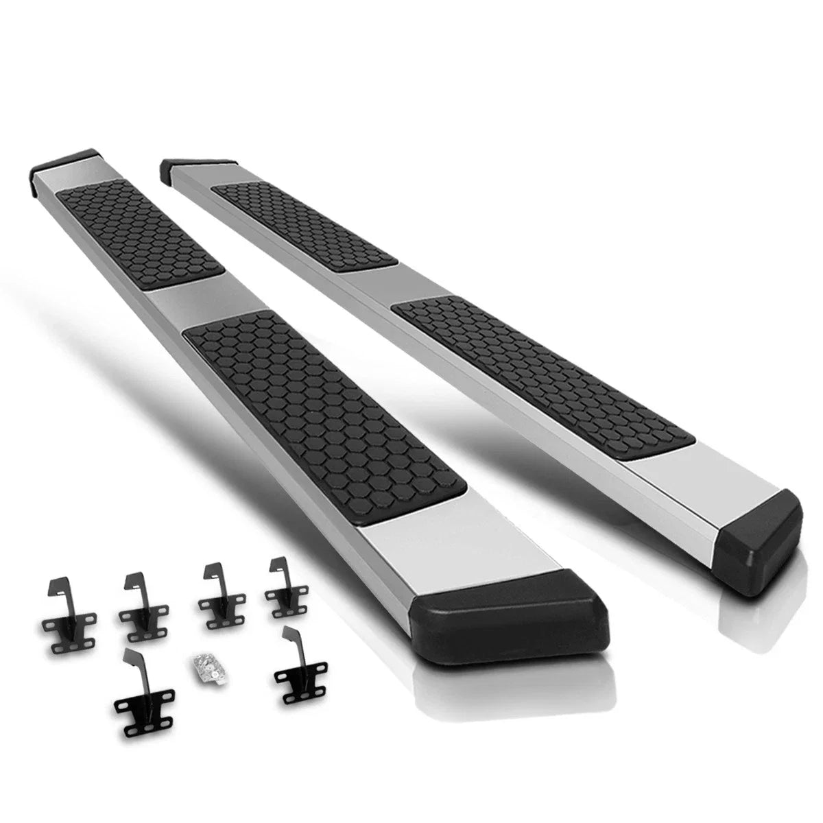 Set of 2 Chrome Nerf Bars for Ram 1500 Quad Cab (2019–2024)
