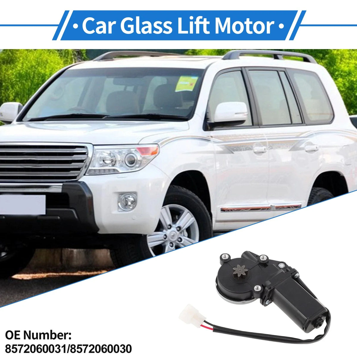 Front Right Power Window Regulator Lift Motor for Toyota Land Cruiser (2008–2021)