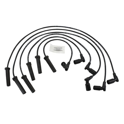 Set of 4 Spark Plugs & Ignition Wires for Buick Rendezvous, Chevy Malibu (DENSO 671-6070)