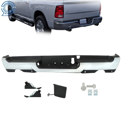 Rear Step Bumper Assembly Chrome for RAM 1500 (2019–2023) W/ Park Assist