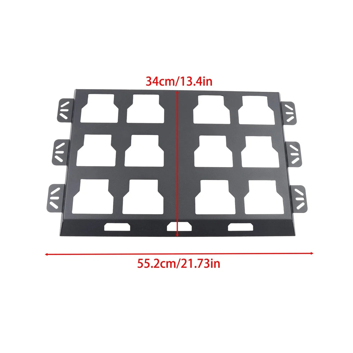Set of 2 All-Steel Toolbox Fixed Racks for Universal Use (100lbs Capacity)