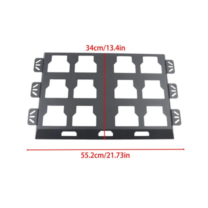 Set of 2 All-Steel Toolbox Fixed Racks for Universal Use (100lbs Capacity)