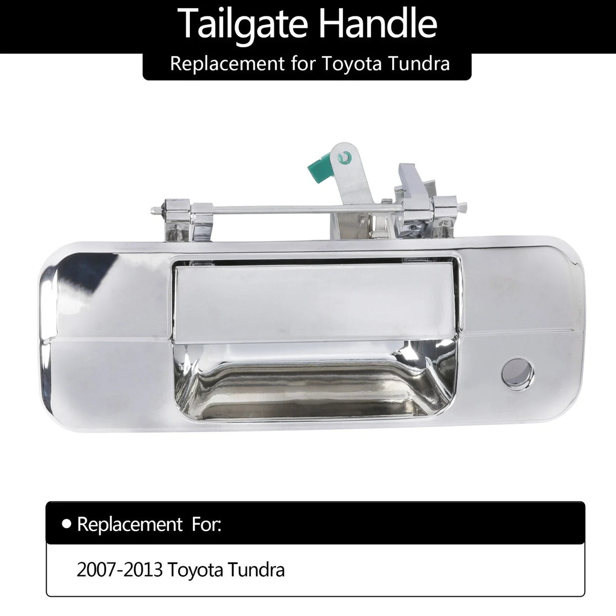 Chrome Tailgate Door Handle Latch for Toyota Tundra (2007–2013) 69090-0C040