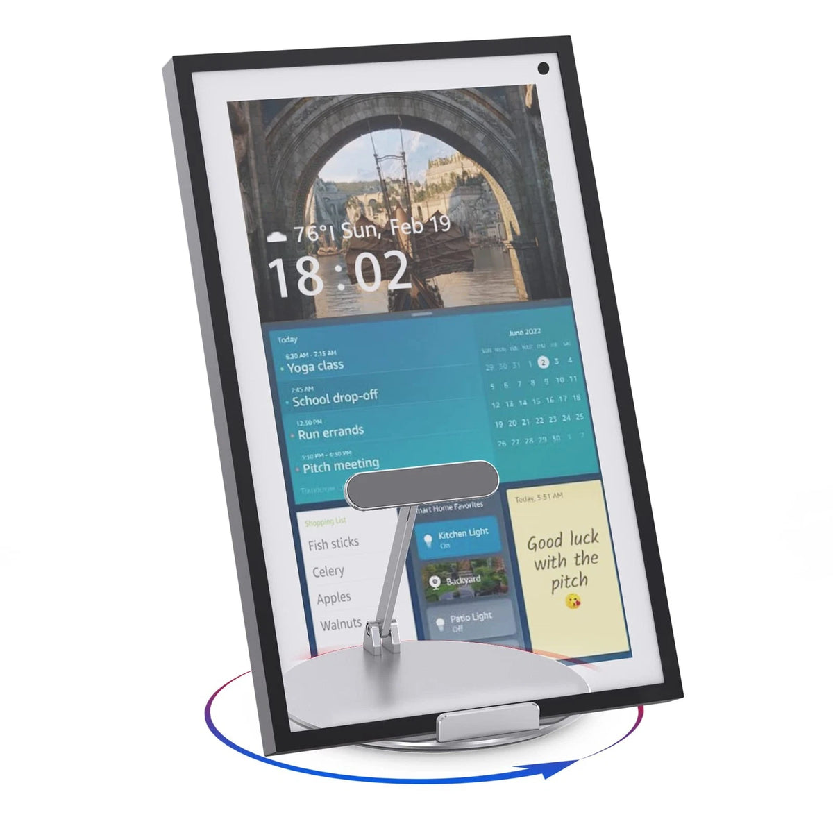 Swivel and Tilt Stand for Show 15 (1st, 2nd Gen), Show 21, iPads/Tablets