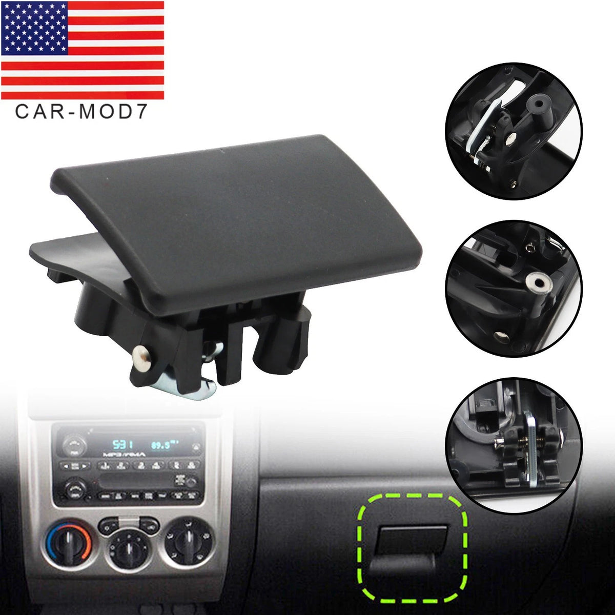 Glove Box Latch Handle for Chevy Colorado GMC Canyon Hummer H3 (2006–2012) 10391626