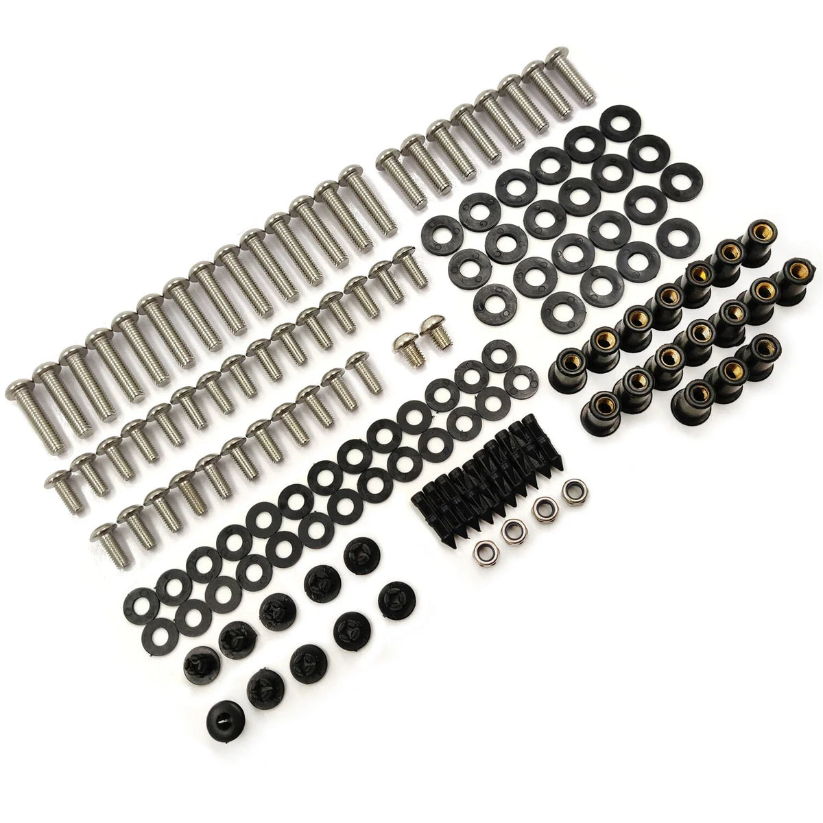 Complete Stainless Fairing Bolt Kit for Kawasaki ZX10R (2004–2005)