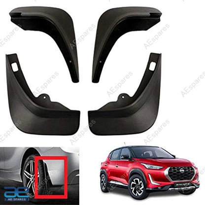 Mud Flap Set of 4 for Nissan Magnite (2020–2023) Black