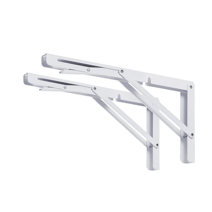 2X Heavy Duty 10 Inch Folding Shelf Brackets for Home Use