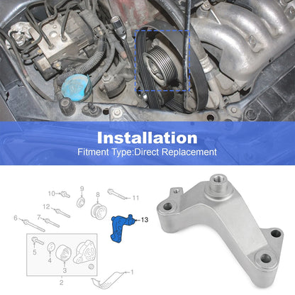 Aluminum Idler Pulley Bracket 31175-PRA-000 for Honda Civic (2002–2011)