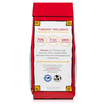 Puroast Low Acid Coffee Ground for Organic House (Pack of 1)