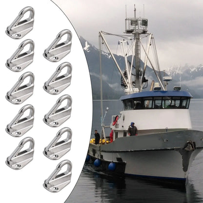 10X Stainless Steel Spring Snap Fending Hook for Marine Boat