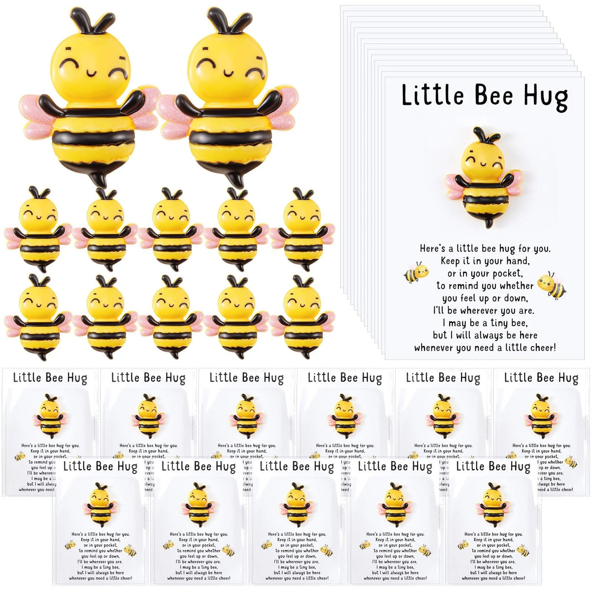Set of 30 Pocket Hug Tokens for Teacher Appreciation Gifts