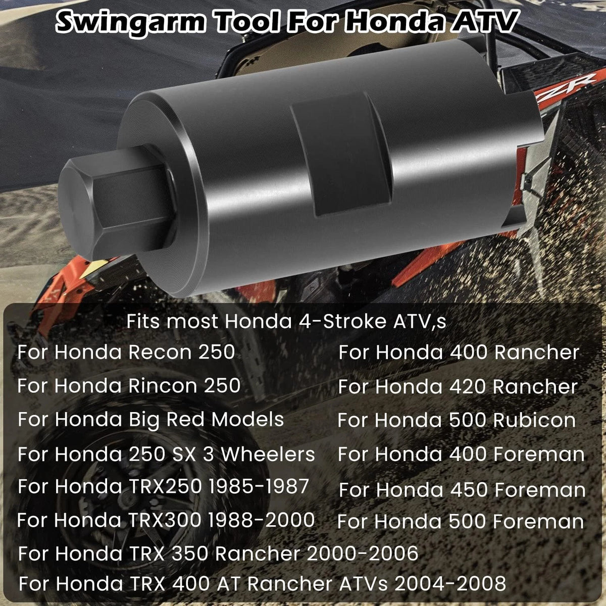 Swingarm Pivot Bolt Lock Nut Tool 07908-4690003 for Honda Rincon (2003–2023)