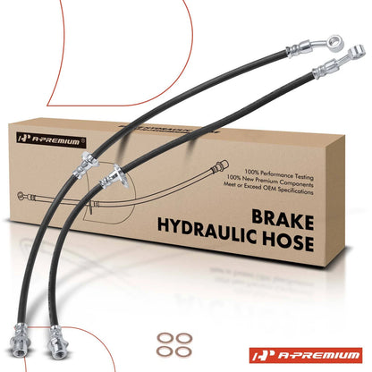2X Front Brake Hydraulic Hose for Honda Civic (2016–2021) H622529, 01465TBAA00