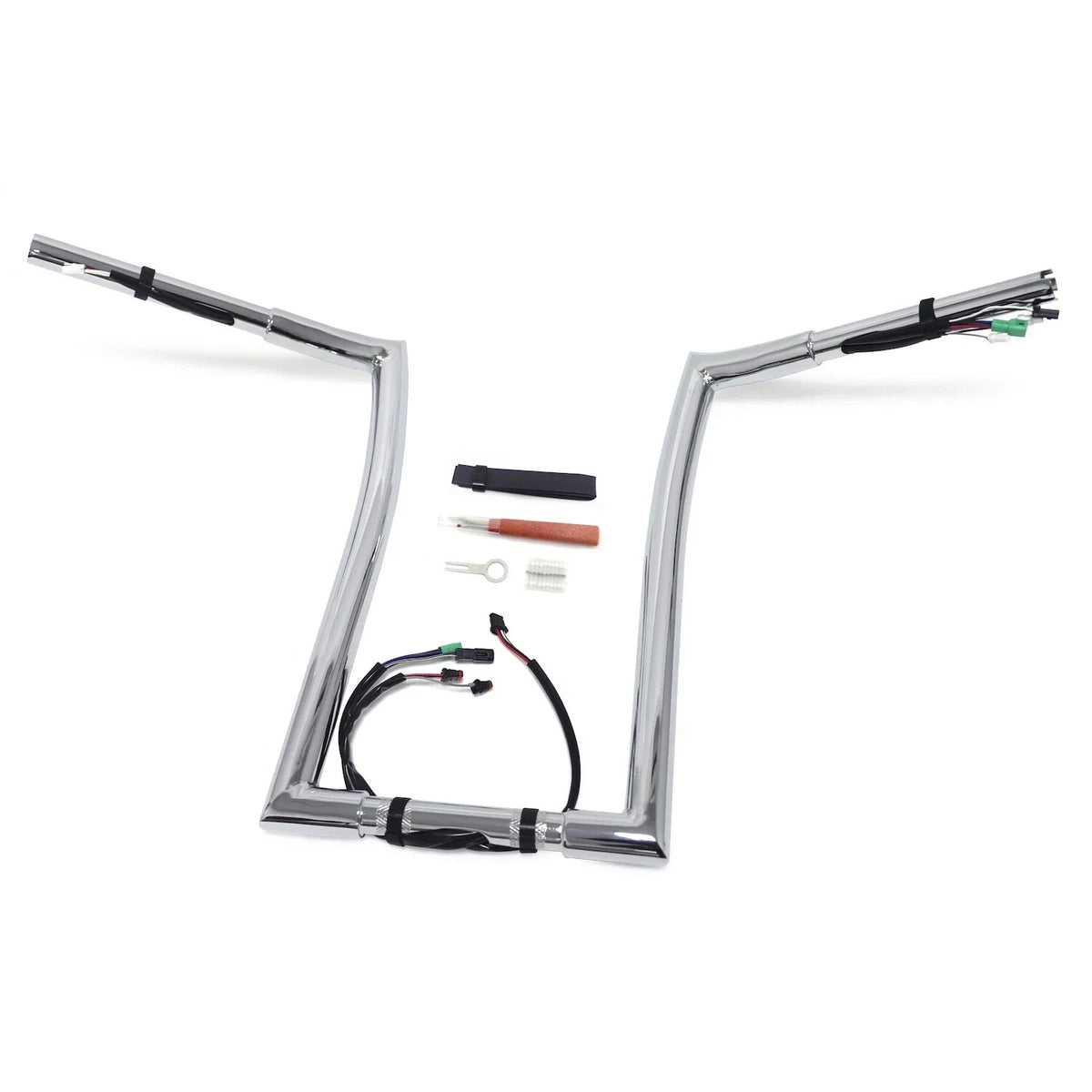 16" Prewired Drilled 25mm Ape Hanger Handlebar for Harley Road King (2014–2015)