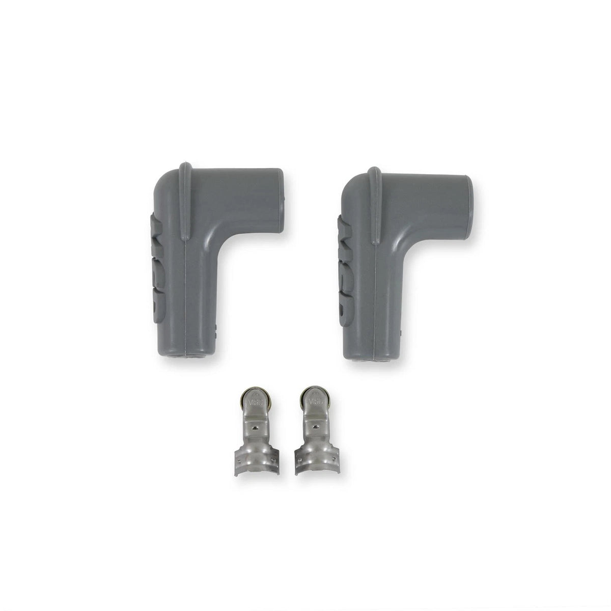 2X MSD 3311 Silicone 90 Deg Spark Plug Boots for