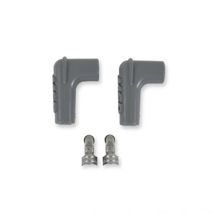 2X MSD 3311 Silicone 90 Deg Spark Plug Boots for