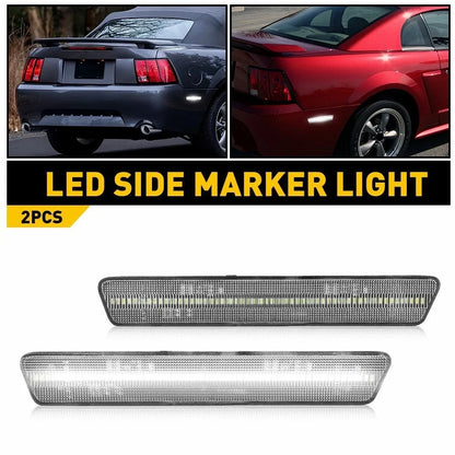 Clear Rear Bumper Side Marker Reflectors for Ford Mustang (1999–2004) XR3Z-15A448-AA